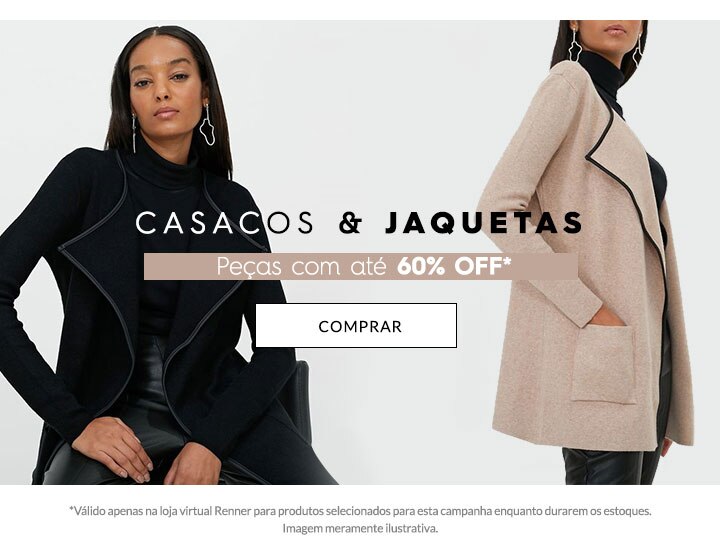Casacos & Jaquetas até 60% OFF* | Feminino